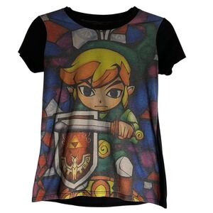 *OFFICIAL* The Legend of Zelda Wind Waker Shirt Size S All Over Print Nintendo